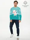Мужской лонгслив базовый / DAB Корова (P007_P004ooo1685881, P004ooo1685881)