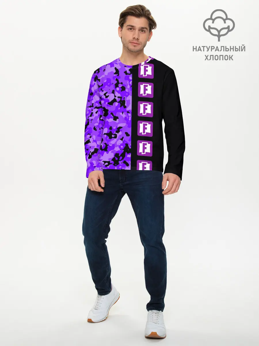 Мужской лонгслив базовый / Fortnite (P007_P004ooo1689503, P004ooo1689503)
