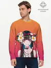 Мужской лонгслив базовый / Девушка - сакура (P007_P004ooo1689835, P004ooo1689835)