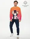 Мужской лонгслив базовый / Девушка - сакура (P007_P004ooo1689835, P004ooo1689835)