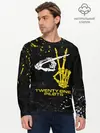 Мужской лонгслив базовый / TOP - Skeleton Clique (P007_P004ooo1688567, P004ooo1688567)