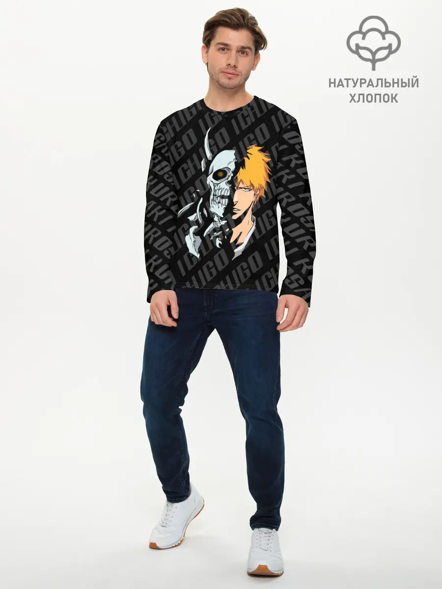 Мужской лонгслив базовый / Куросаки Ичиго (P007_P004ooo1690639, P004ooo1690639)