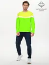 Мужской лонгслив базовый / Угол зеленый (P007_P004ooo1690367, P004ooo1690367)