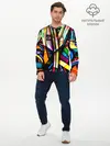 Мужской лонгслив базовый / Красочное граффити (P007_P004ooo1691615, P004ooo1691615)