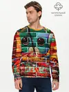 Мужской лонгслив базовый / Милый Зверёк Граффити (P007_P004ooo1691641, P004ooo1691641)