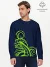 Мужской лонгслив базовый / Кислотный осьминожка (P007_P004ooo1691787, P004ooo1691787)