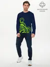 Мужской лонгслив базовый / Кислотный осьминожка (P007_P004ooo1691787, P004ooo1691787)