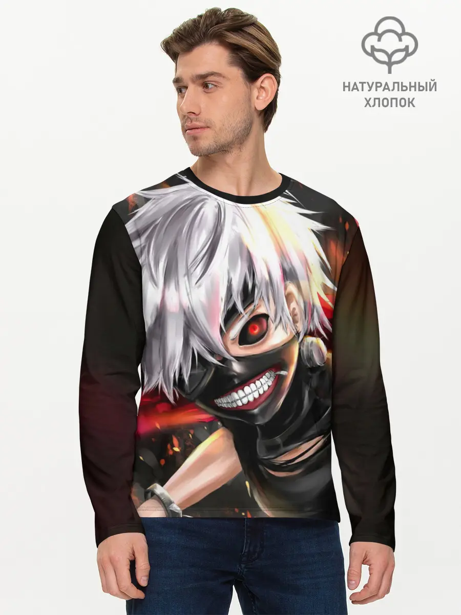 Мужской лонгслив базовый / Tokyo Ghoul (P007_P004ooo1692059, P004ooo1692059)