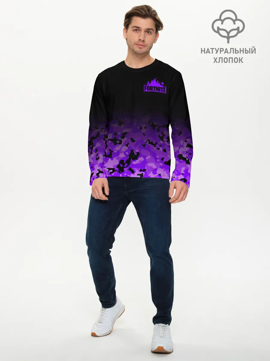 Мужской лонгслив базовый / Fortnite (P007_P004ooo1691345, P004ooo1691345)