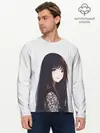 Мужской лонгслив базовый / Красивая аниме девушка (P007_P004ooo1691369, P004ooo1691369)