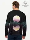 Мужской лонгслив базовый / Retro Wave (P007_P004ooo1693235, P004ooo1693235)