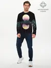 Мужской лонгслив базовый / Retro Wave (P007_P004ooo1693235, P004ooo1693235)
