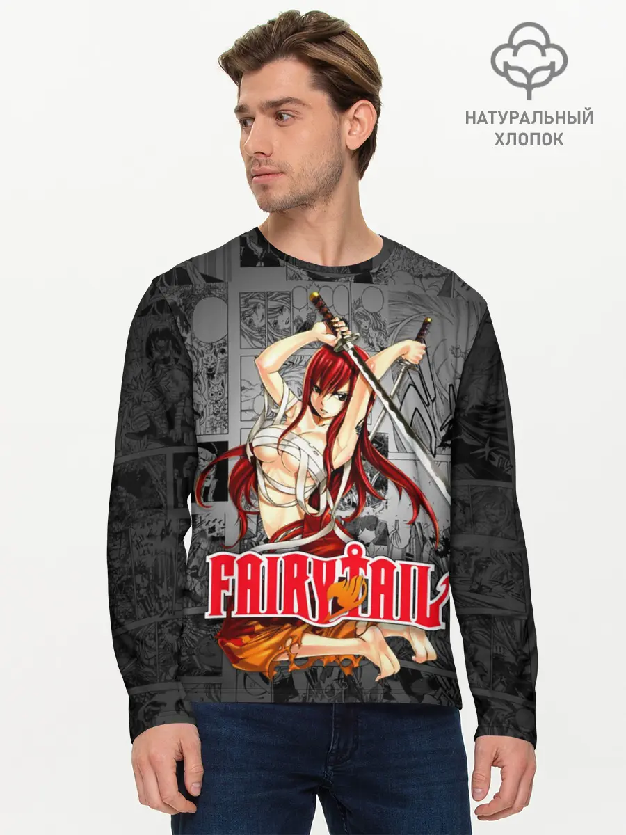 Мужской лонгслив базовый / Fairy Tail (P007_P004ooo1693593, P004ooo1693593)