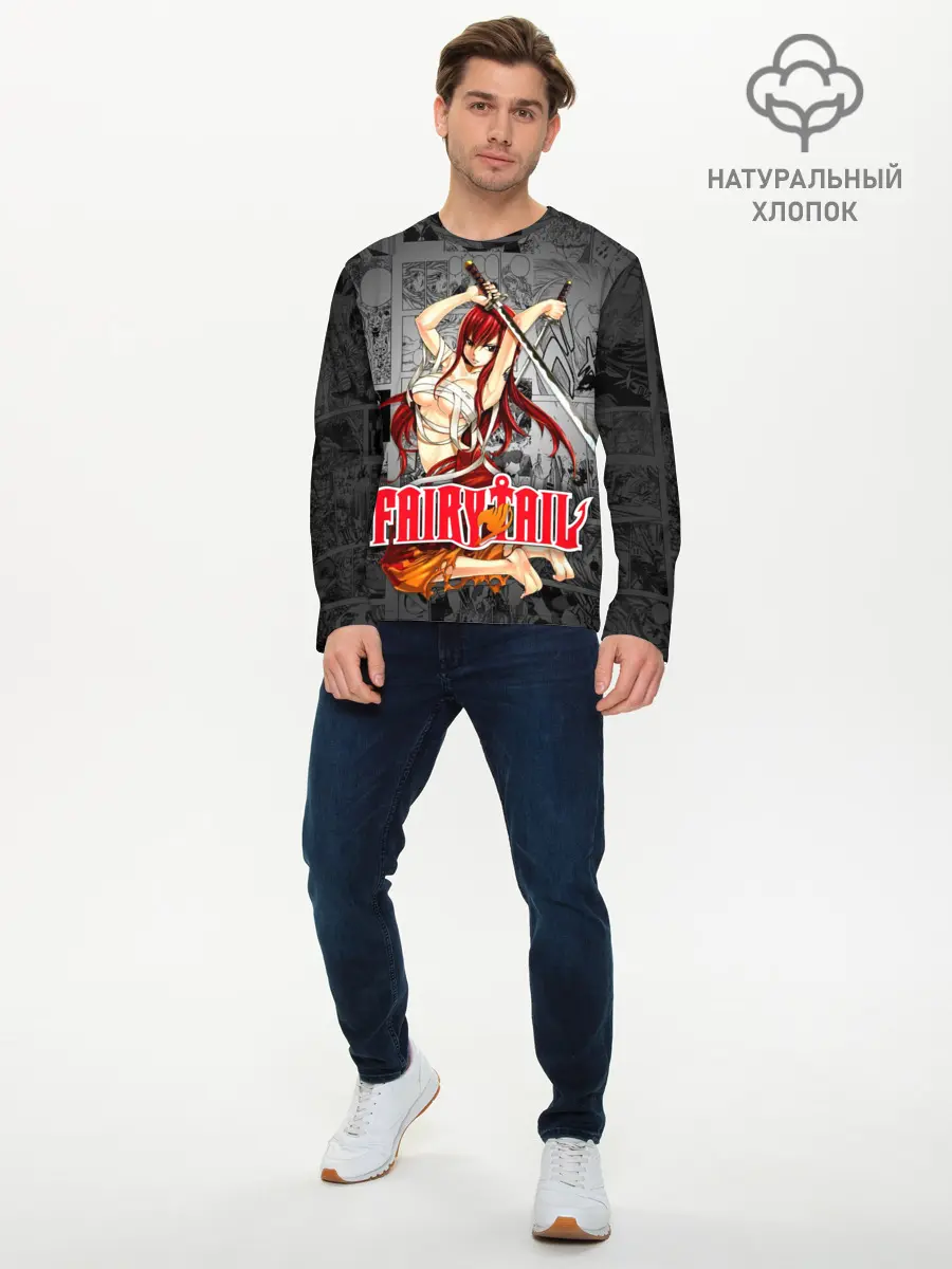 Мужской лонгслив базовый / Fairy Tail (P007_P004ooo1693593, P004ooo1693593)
