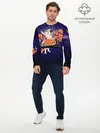 Мужской лонгслив базовый / Пицца - Кот (P007_P004ooo1692257, P004ooo1692257)