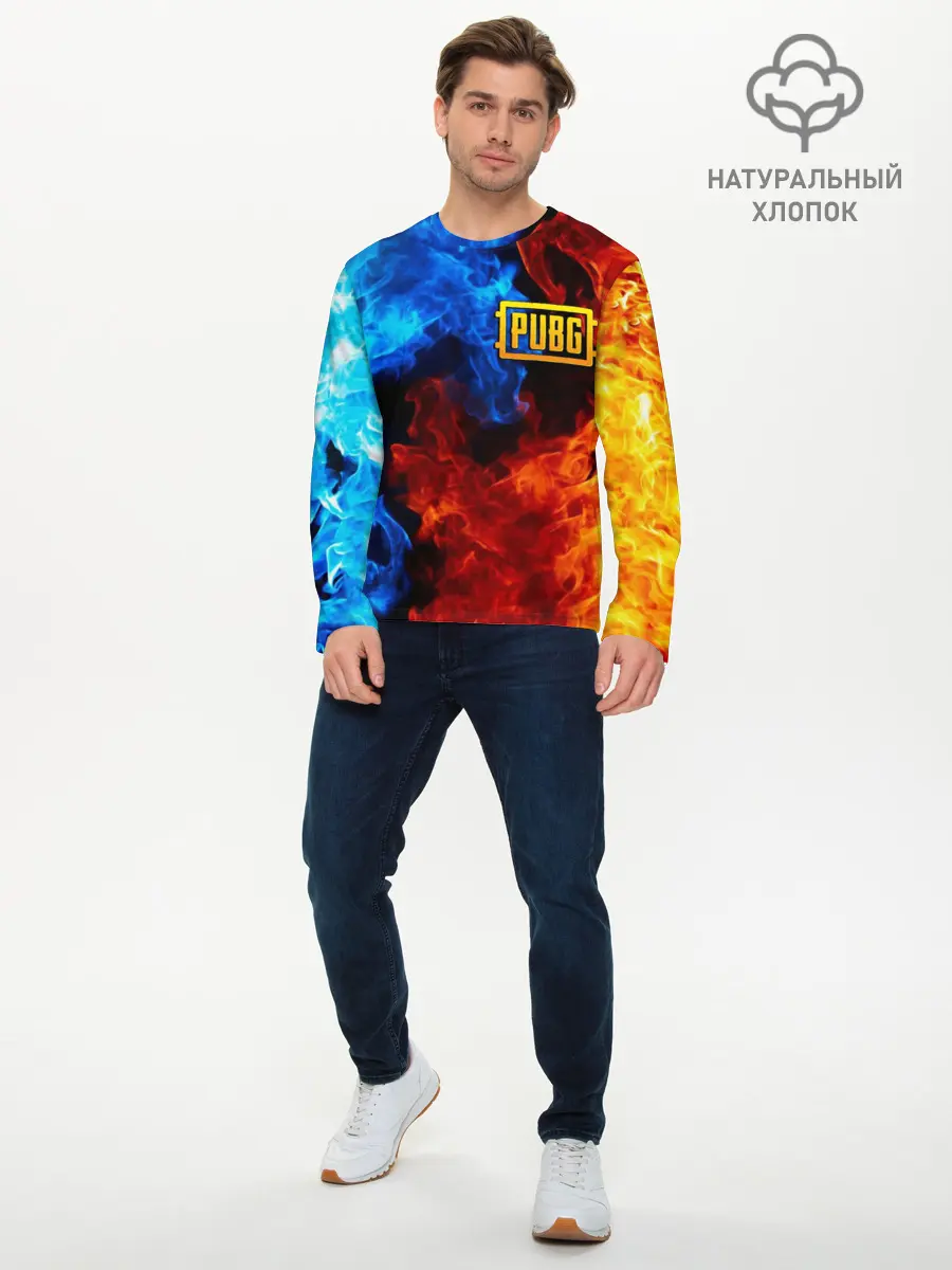 Мужской лонгслив базовый / PUBG (P007_P004ooo1694535, P004ooo1694535)