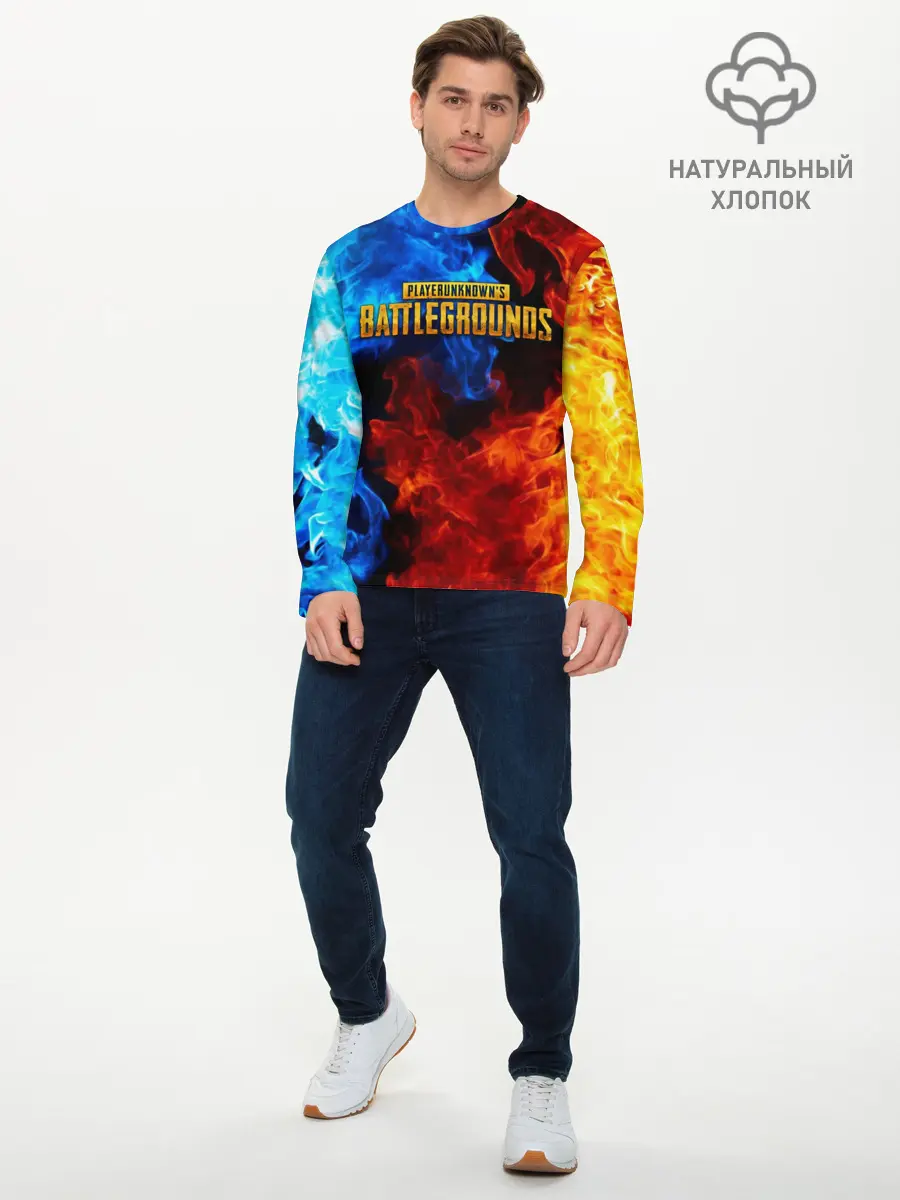 Мужской лонгслив базовый / PUBG (P007_P004ooo1694533, P004ooo1694533)