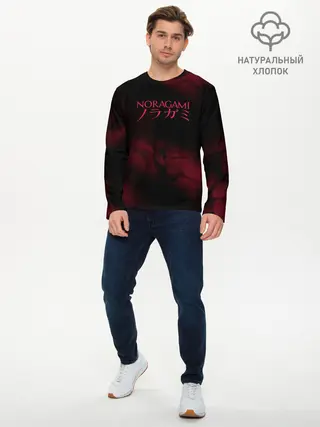 Мужской лонгслив базовый / NORAGAMI. Тьма