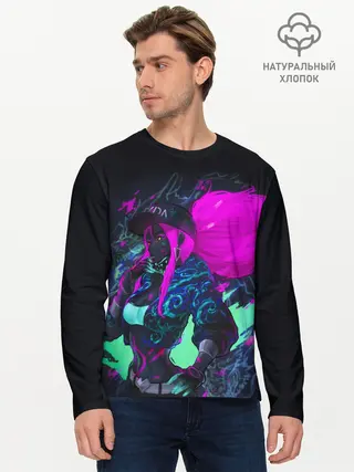 Мужской лонгслив базовый / KDA. Akali (P007_P004ooo1694097, P004ooo1694097)
