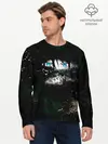 Мужской лонгслив базовый / Глаза Ябоку. БЕЗДОМНЫЙ БОГ (P007_P004ooo1694255, P004ooo1694255)