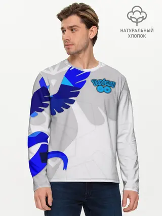Мужской лонгслив базовый / Pokemon GO