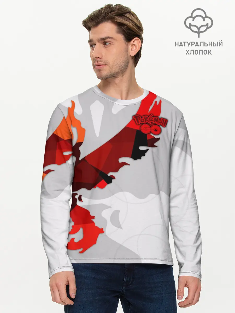 Мужской лонгслив базовый / Pokemon GO (P007_P004ooo1694287, P004ooo1694287)