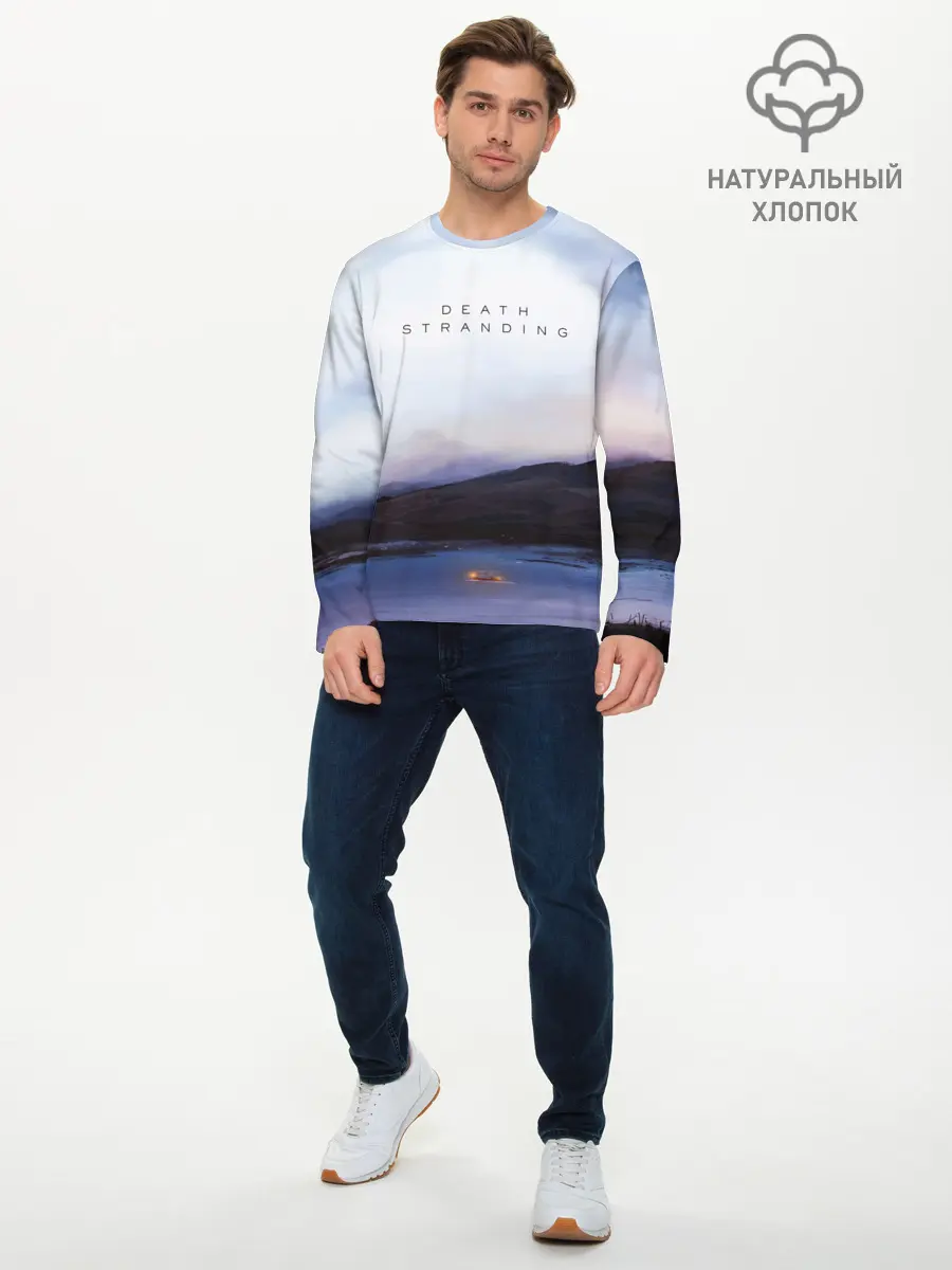 Мужской лонгслив базовый / DEATH STRANDING (P007_P004ooo1696657, P004ooo1696657)