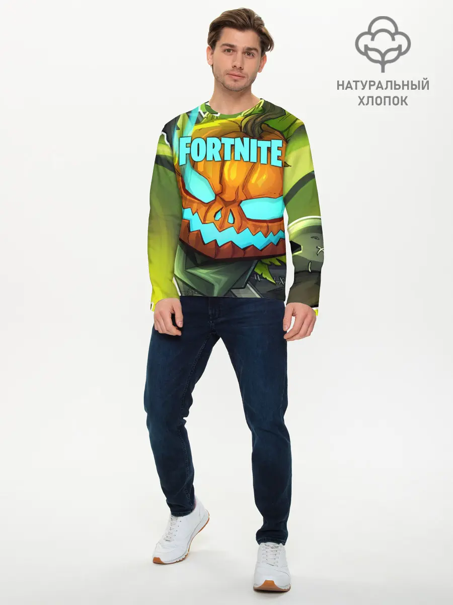 Мужской лонгслив базовый / Fortnite Save the World (P007_P004ooo1695547, P004ooo1695547)