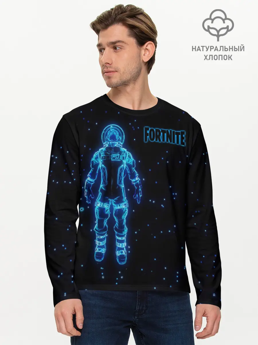 Мужской лонгслив базовый / Fortnite (P007_P004ooo1695563, P004ooo1695563)