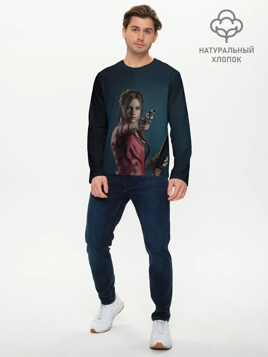 Мужской лонгслив базовый / Claire Redfield (P007_P004ooo1695689, P004ooo1695689)