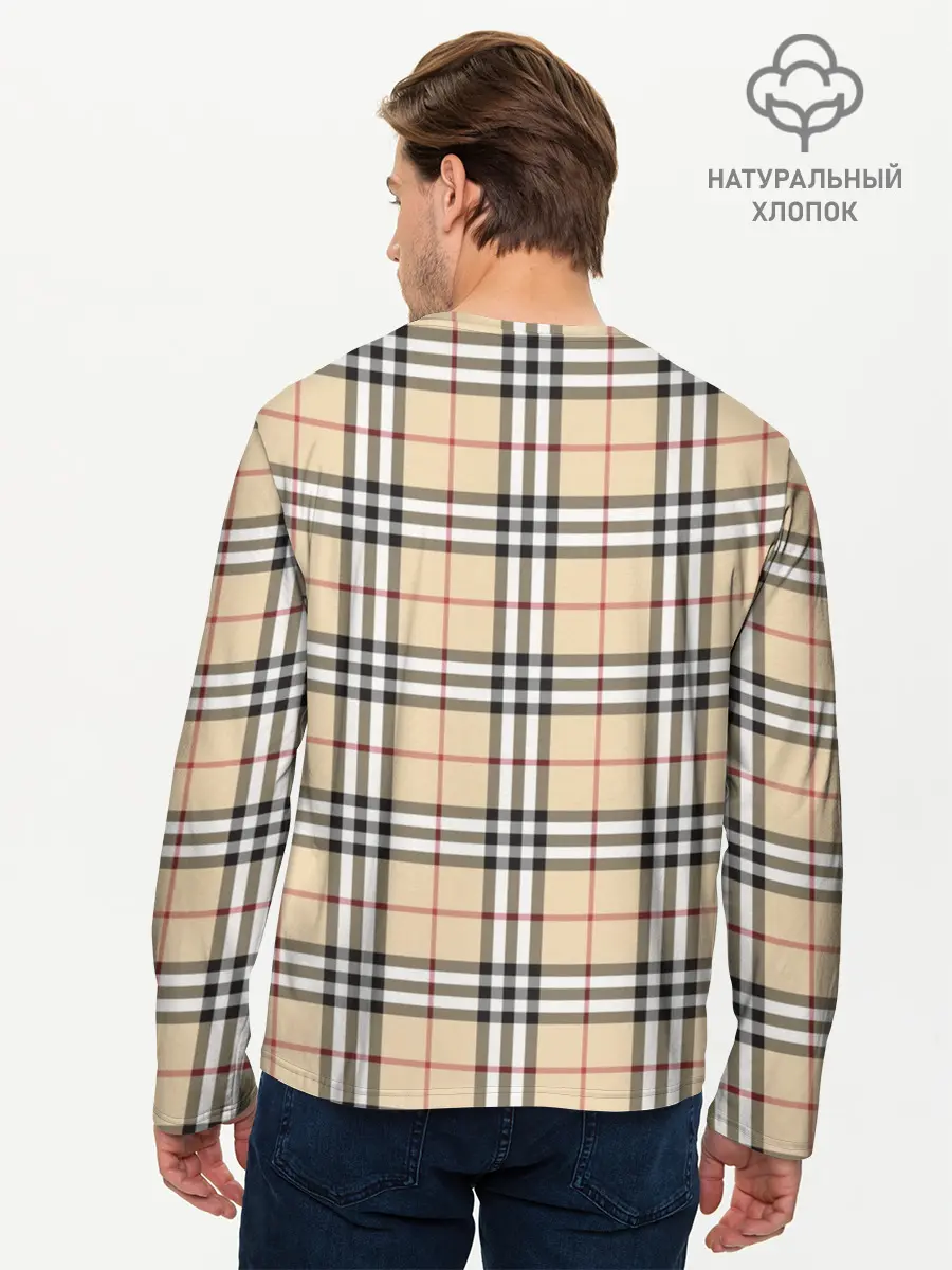 Мужской лонгслив базовый / Nova check (P007_P004ooo1698627, P004ooo1698627)