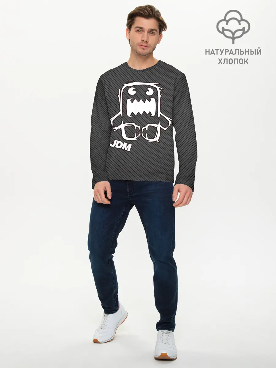 Мужской лонгслив базовый / JDM (P007_P004ooo1698057, P004ooo1698057)