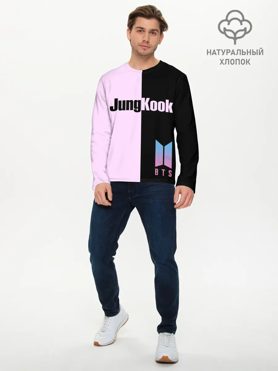 Мужской лонгслив базовый / BTS Jung Kook (P007_P004ooo1700615, P004ooo1700615)