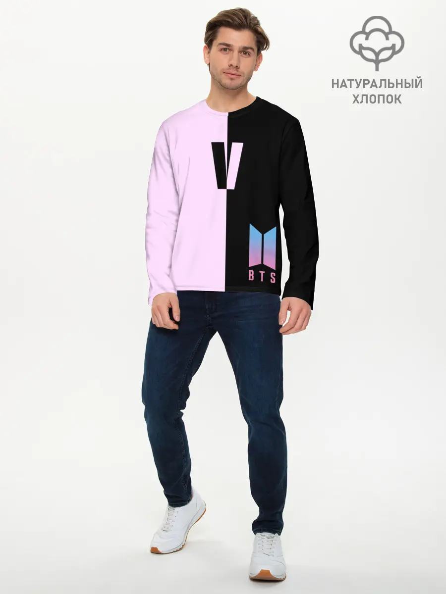 Мужской лонгслив базовый / BTS V (P007_P004ooo1700627, P004ooo1700627)