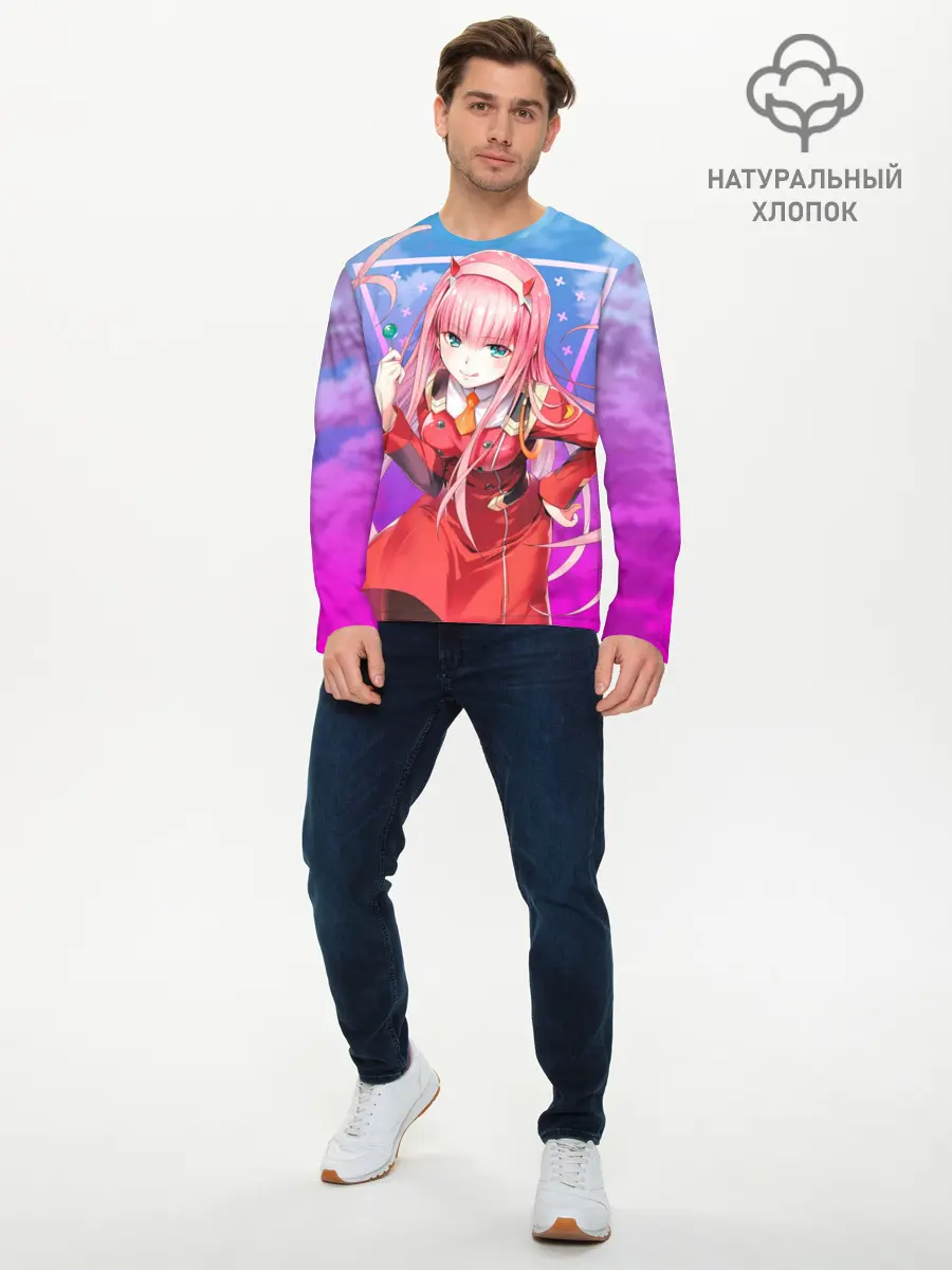 Мужской лонгслив базовый / Darling in the Franxx (P007_P004ooo1699665, P004ooo1699665)