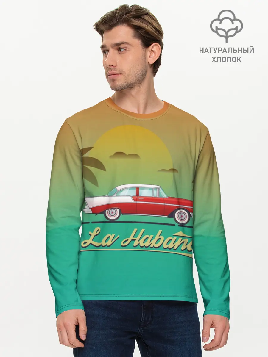 Мужской лонгслив базовый / La Habana (P007_P004ooo1701785, P004ooo1701785)