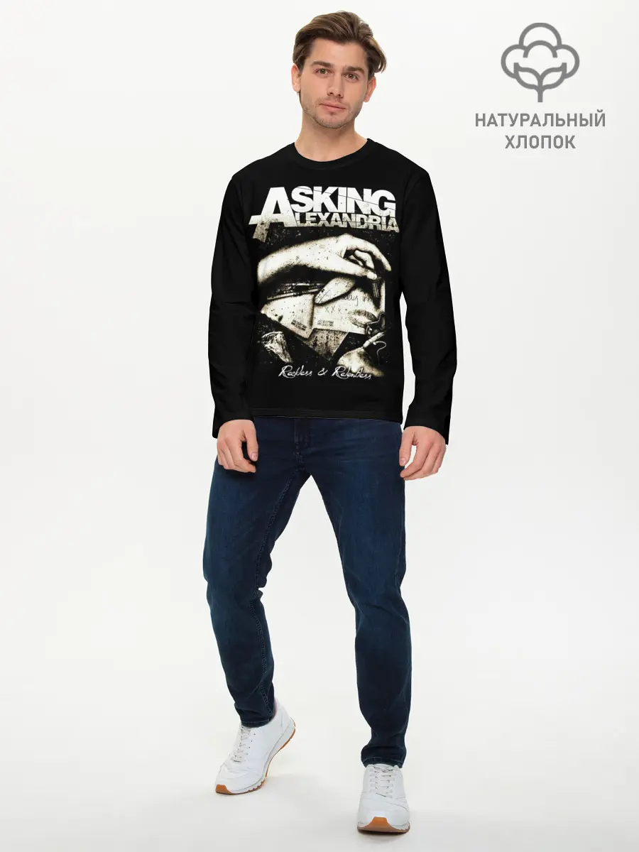Мужской лонгслив базовый / Asking Alexandria (P007_P004ooo1702147, P004ooo1702147)
