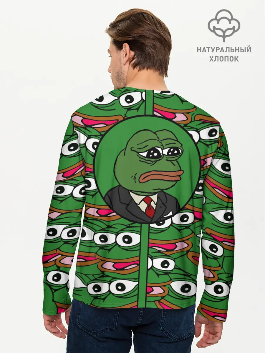 Мужской лонгслив базовый / Good / Sad frog (P007_P004ooo1701485, P004ooo1701485)