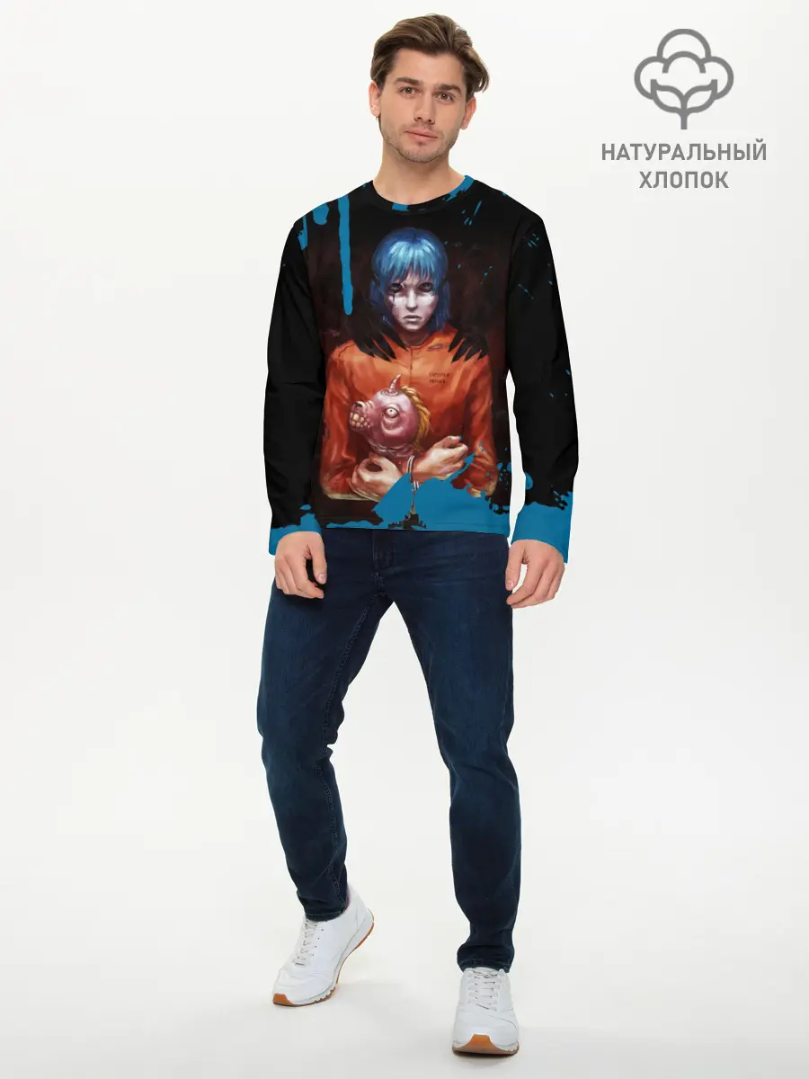 Мужской лонгслив базовый / Sally Face (P007_P004ooo1702779, P004ooo1702779)
