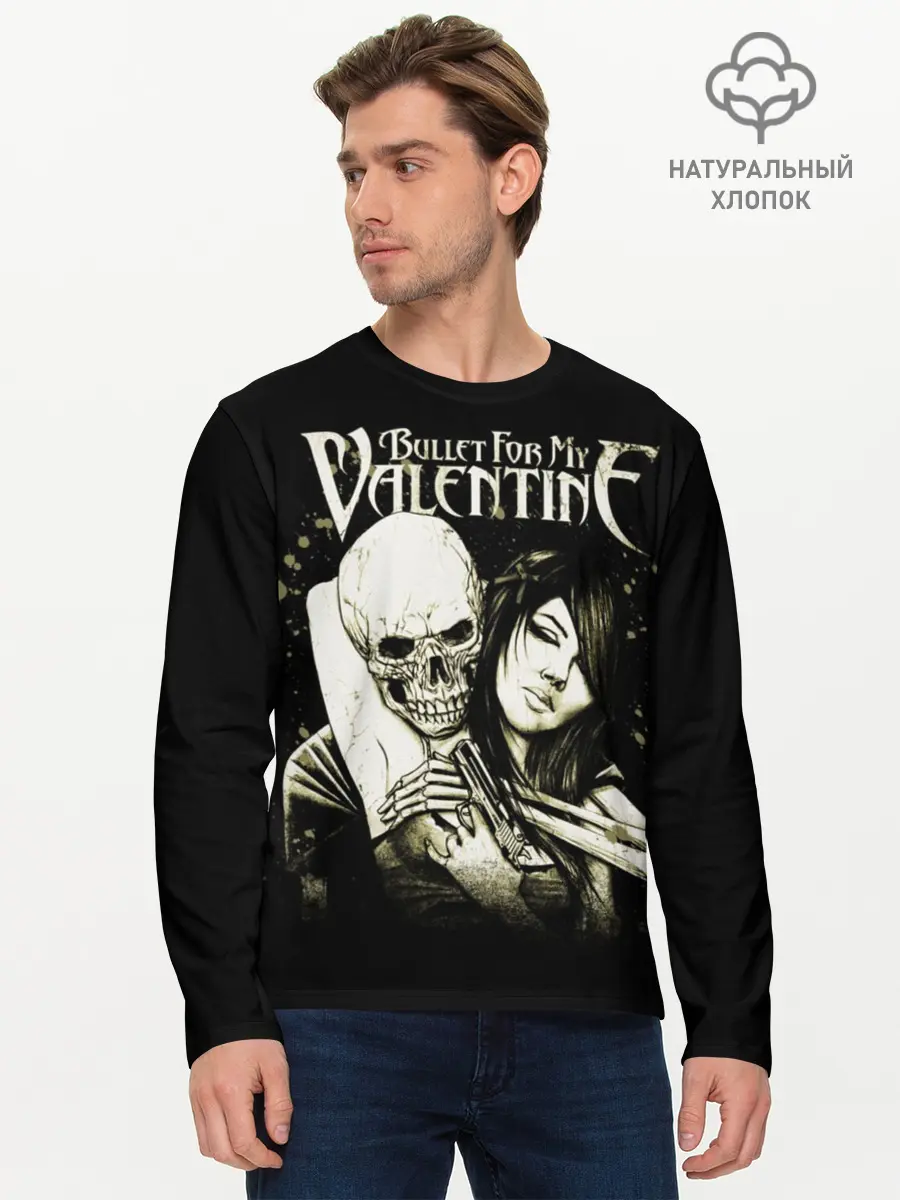 Мужской лонгслив базовый / Bullet For My Valentine (P007_P004ooo1702807, P004ooo1702807)