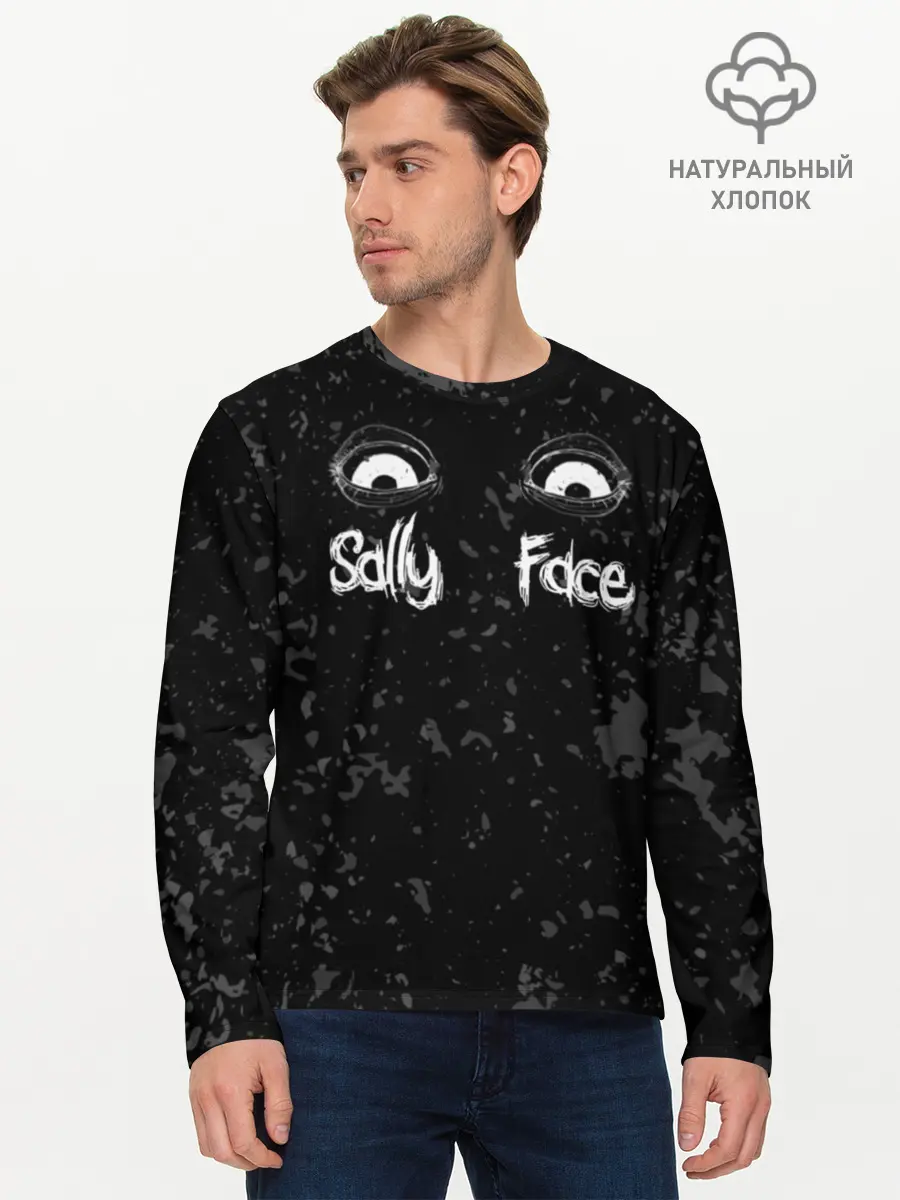 Мужской лонгслив базовый / SALLY FACE Eyes (P007_P004ooo1702771, P004ooo1702771)