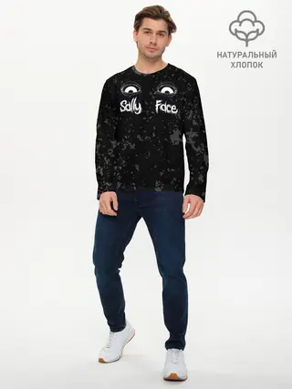 Мужской лонгслив базовый / SALLY FACE Eyes (P007_P004ooo1702771, P004ooo1702771)