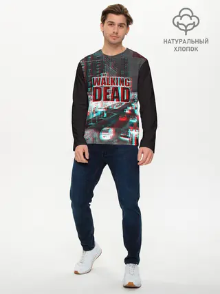 Мужской лонгслив базовый / the walking dead glitch (P007_P004ooo1703787, P004ooo1703787)