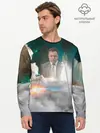 Мужской лонгслив базовый / Elon Musk Thinker (P007_P004ooo1702455, P004ooo1702455)