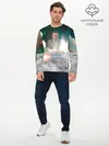 Мужской лонгслив базовый / Elon Musk Thinker (P007_P004ooo1702455, P004ooo1702455)