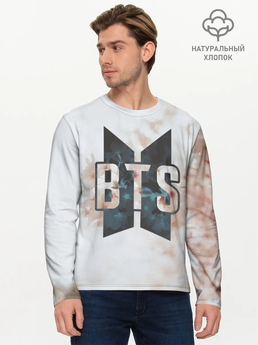 Мужской лонгслив базовый / BTS SAKURA (P007_P004ooo1702549, P004ooo1702549)