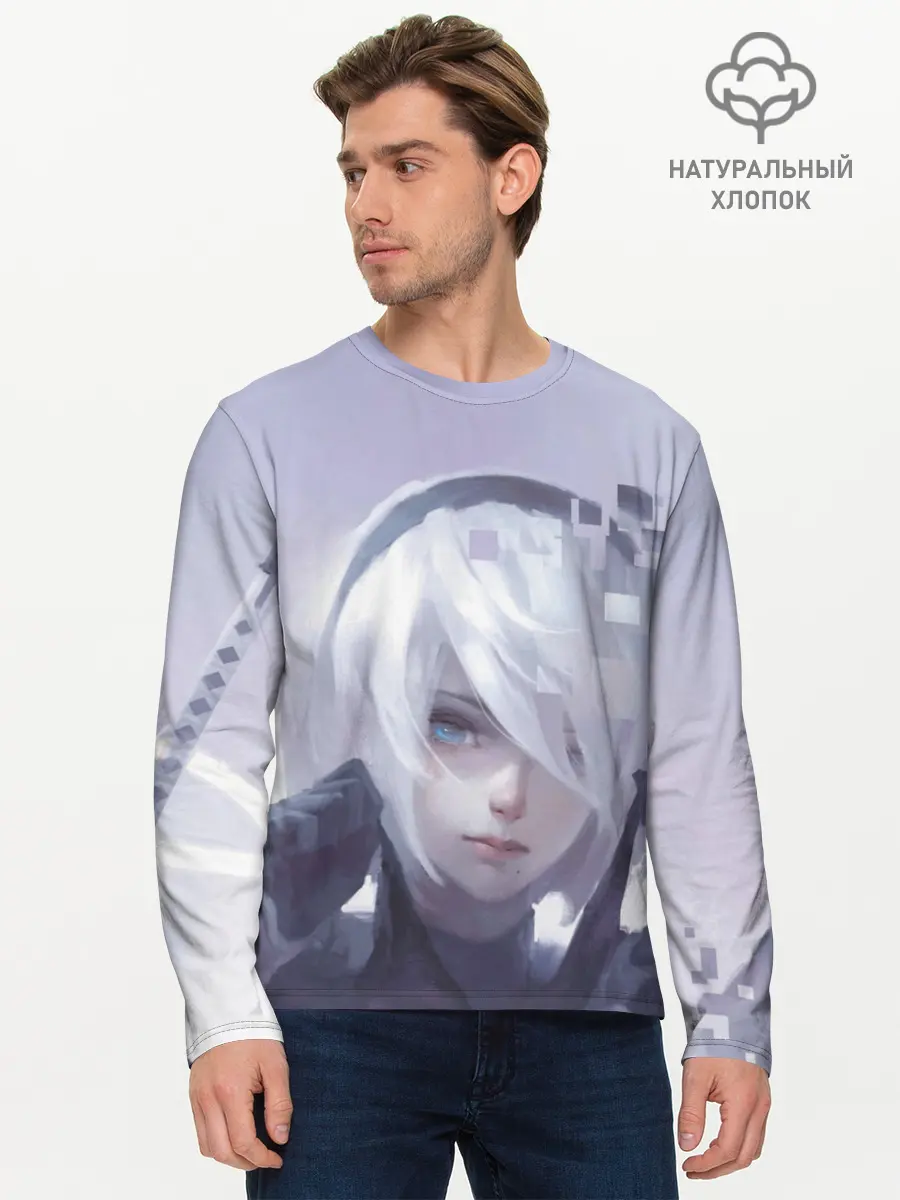 Мужской лонгслив базовый / NieR: Automata (P007_P004ooo1709691, P004ooo1709691)