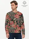 Мужской лонгслив базовый / Черепа и розы (P007_P004ooo1710989, P004ooo1710989)