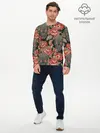 Мужской лонгслив базовый / Черепа и розы (P007_P004ooo1710989, P004ooo1710989)