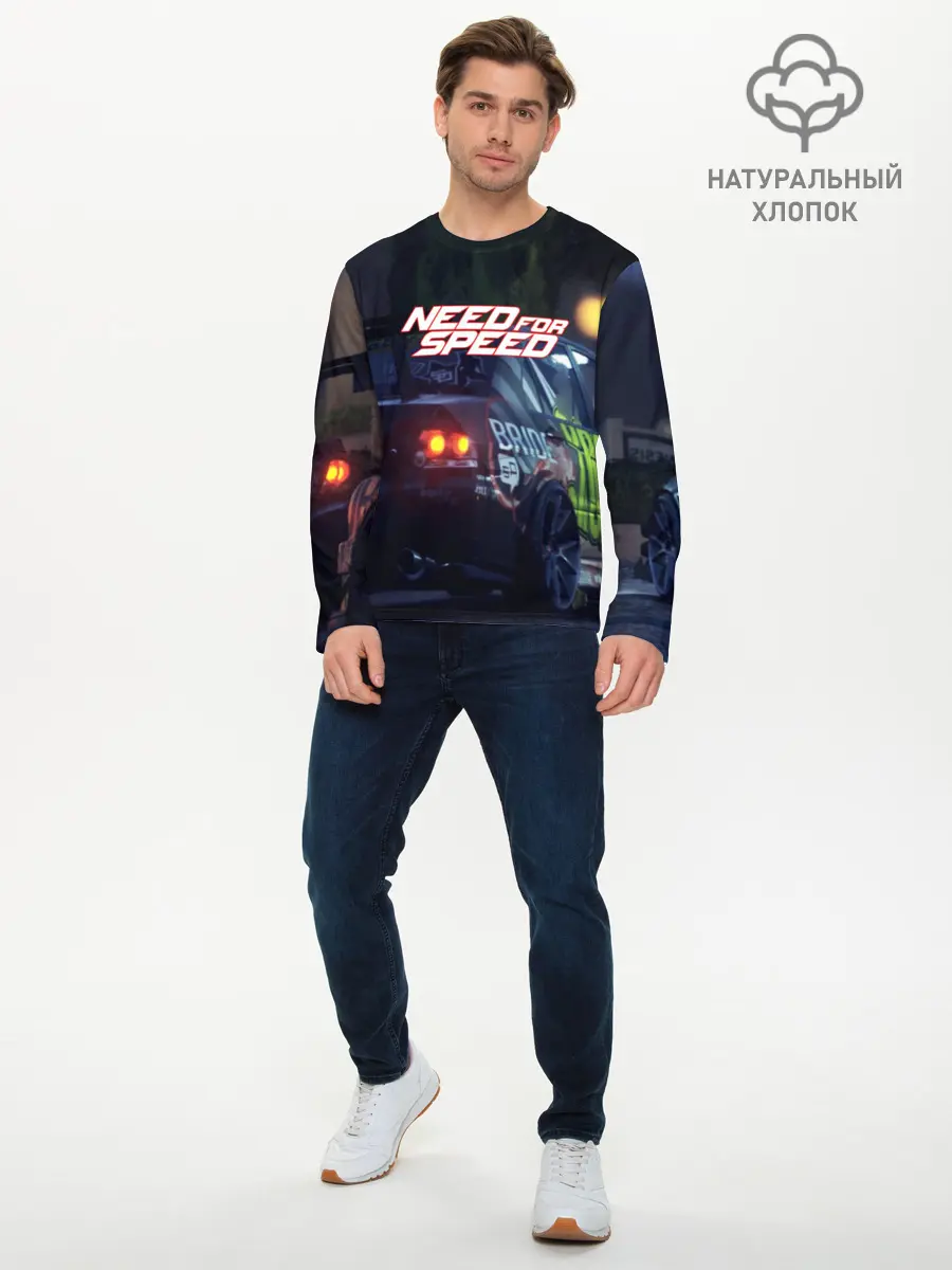 Мужской лонгслив базовый / NFS (P007_P004ooo1716819, P004ooo1716819)